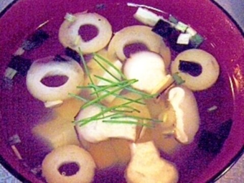 松茸風味✿豆腐のお吸い物